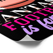 おもしろいファンタジーサッカーは女の子のための女性 ポスター (角)