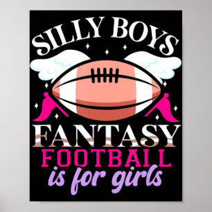 おもしろいファンタジーサッカーは女の子のための女性 ポスター