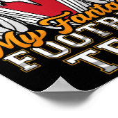 おもしろいファンタジーサッカーイエスが私のチームのメンズウォムを起草 ポスター (角)