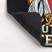 おもしろいファンタジーサッカーイエスが私のチームのメンズウォムを起草 マウスパッド (コーナー)