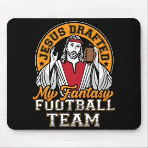おもしろいファンタジーサッカーイエスが私のチームのメンズウォムを起草 マウスパッド