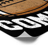 おもしろいファンタジーサッカー委員会のコミッショナーの男性 ポスター (角)