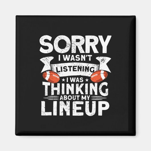 おもしろいファンタジーサッカー選手の服装 – ファンタジーフー マグネット (正面)