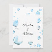 おもしろいファンタジーバブル結婚式招待状 招待状 (裏面)