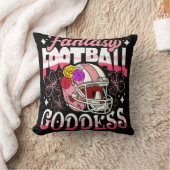 おもしろいファンタジーフットボール女神フラワーヘルメットレディース クッション (ブランケット)
