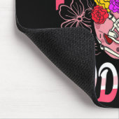 おもしろいファンタジーフットボール女神フラワーヘルメットレディース マウスパッド (コーナー)