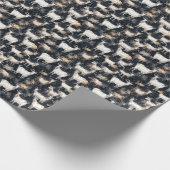 おもしろいファンタジーヤギ養殖動物 ラッピングペーパー (角)