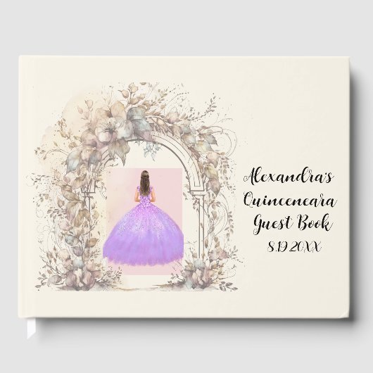 おもしろいファンタジー10代のガール誕生日 ゲストブック (正面)