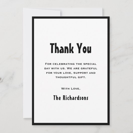 おもしろいファースト・ハロウィーン幽霊ファースト・バースデー不気味・ワン サンキューカード (正面)