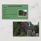 おもしろいファームシャック「住所の変更」 名刺 (正面/裏面)