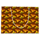 おもしろいフィエスタソンブレロタイルパーティーバッグ ラージペーパーバッグ (裏面)