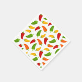 おもしろいフィエスタパターンペッパーパーティーナプキン スタンダードカクテルナプキン (角)