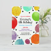 おもしろいフィエスタパーティーバルーン誕生祝い 招待状 (スタンド正面)