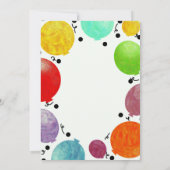 おもしろいフィエスタパーティーバルーン誕生祝い 招待状 (裏面)