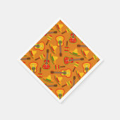 おもしろいフィエスタパーティーパターン紙ナプキン スタンダードカクテルナプキン (角)