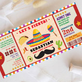 おもしろいフィエスタファーバースデーチケット 招待状