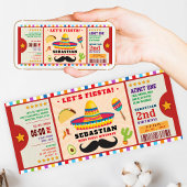 おもしろいフィエスタファーバースデーチケット 招待状