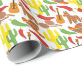 おもしろいフィエスタ混合パターンパーティーラップ ラッピングペーパー (ロールコーナー)