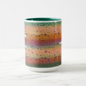 おもしろいフィッシャーマンズの名を冠したニジマス マグカップ (中央)