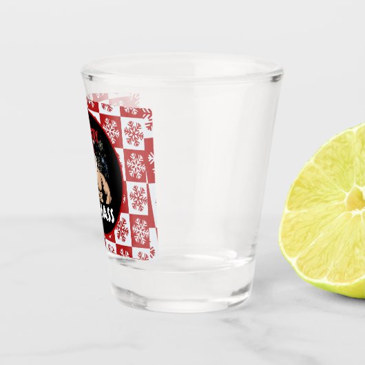 おもしろいフィットネスをテーマにしたクリスマスフィッツマストレーナージム ショットグラス (右)
