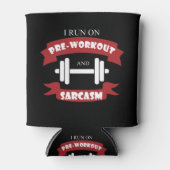 おもしろいフィットネスサプリメント皮肉ジム引用文 缶クーラー (正面)