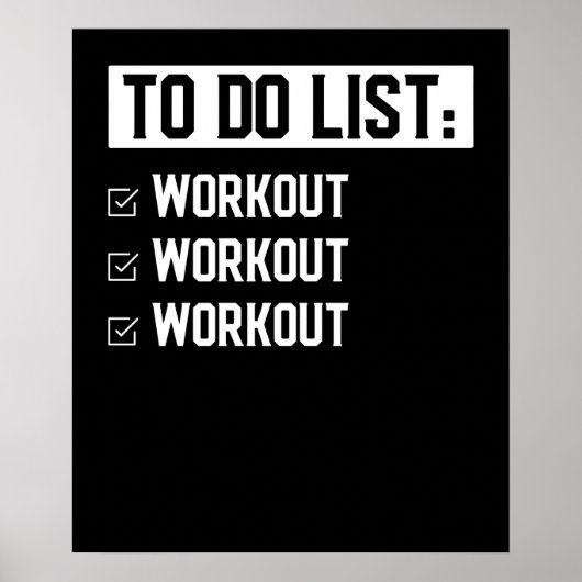 おもしろいフィットネストレーニングやる気を起こさせることわざ ポスター (正面)