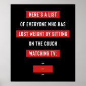 おもしろいフィットネストレーニング感動的冗談 ポスター (正面)