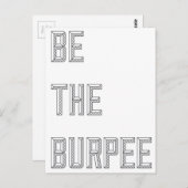 おもしろいフィットネスバーペジムユーモア ポストカード (正面/裏面)