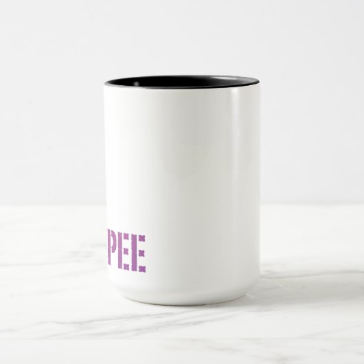 おもしろいフィットネスバーペジムユーモア マグカップ (中央)