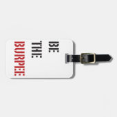 おもしろいフィットネスバーペジムユーモア ラゲッジタグ (正面横)