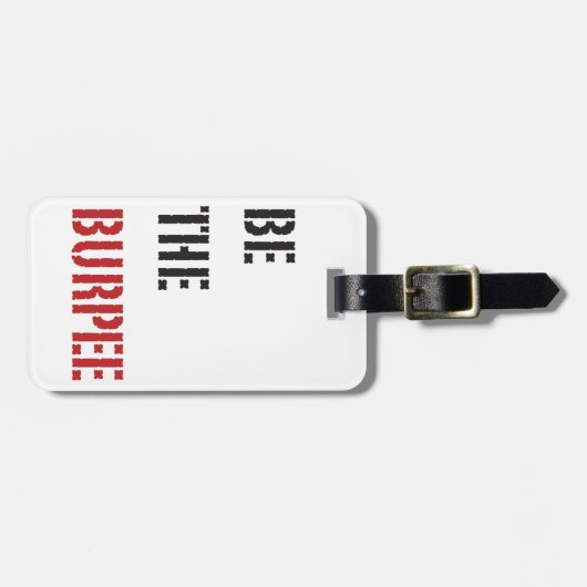 おもしろいフィットネスバーペジムユーモア ラゲッジタグ (正面横)