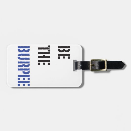 おもしろいフィットネスバーペジムユーモア ラゲッジタグ (正面横)