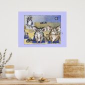 おもしろいフィットネス漫画カスタムプリント ポスター (キッチン)