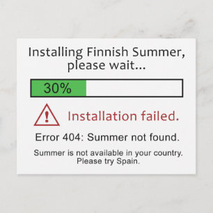 おもしろいフィンランド夏はがき ポストカード