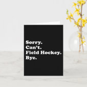 おもしろいフィールドホッケー男性へギフト女性の男の子または女の子 カード (黄色い花)