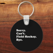 おもしろいフィールドホッケー男性へギフト女性の男の子または女の子 キーホルダー (正面)