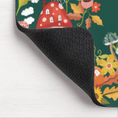 おもしろいフェアリーガーデン秋のリーフレッシュマッシュルーム&パンプキン マウスパッド (コーナー)