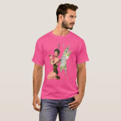おもしろいフェアリーティーウーマン小妖精や小人フェアリー遊ズフルート姿 Tシャツ (正面フル)