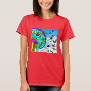 おもしろいフェア遊園地 Tシャツ