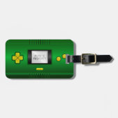 おもしろいフェイクゲームパッドのコンソール ラゲッジタグ (正面横)