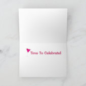 おもしろいフェスティバルカクテルマルティニガラス誕生日ドリンク カード (内部)