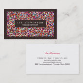 おもしろいフェスティバルカラフル紙吹雪イベントプランナー 名刺 (正面/裏面)