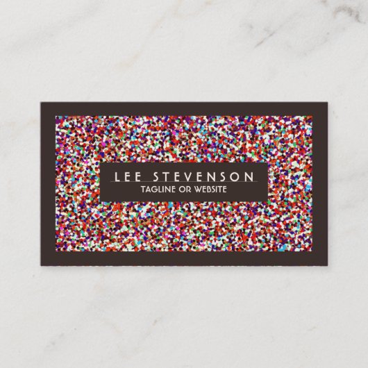 おもしろいフェスティバルカラフル紙吹雪イベントプランナー 名刺 (正面)