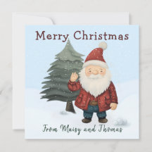 おもしろいフェスティバルキッズクリスマスカード