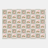 おもしろいフェスティバルクリスマスラッピング紙 ラッピングペーパーシート (正面)