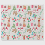 おもしろいフェスティバルジョイギフト包装紙 ラッピングペーパー (フラット)