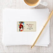 おもしろいフェスティバルビクトリアンヴィンテージサンタインチムニー ラベル (インサイチュ)