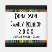 おもしろいフェスティバルファミリー懇親会記念ギフト マグネット (正面)