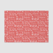 おもしろいフェスティバルファラタイポグラフクリスマスホリデー 薄葉紙 (正面)