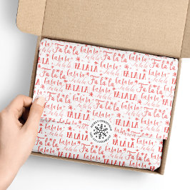 おもしろいフェスティバルファラタイポグラフクリスマスホリデー 薄葉紙